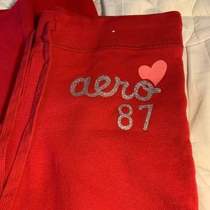Red Aero sweatpants